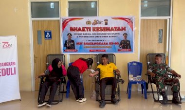 Setetes-Darah-untuk-Negeri:-Polres-Manggarai-Timur-Gelar-Donor-Darah-Manyambut-HUT-Bhayangkara-ke-80-Tahun-2026