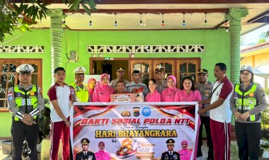 Anjangsana-HUT-Bhayangkara-Ke-80,-Polres-Manggarai-Timur-Berikan-Perhatian-kepada-Purnawirawan-Polri
