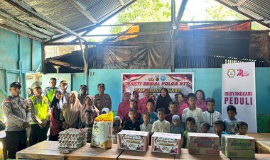 Sambut-HUT-Bhayangkara-Ke-80-Tahun-2026,-Polres-Manggarai-Timur-Salurkan-Bantuan-Sosial-kepada-Pondok-Pesantren