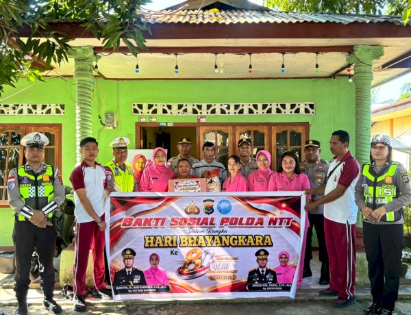 Anjangsana HUT Bhayangkara Ke-80, Polres Manggarai Timur Berikan Perhatian kepada Purnawirawan Polri