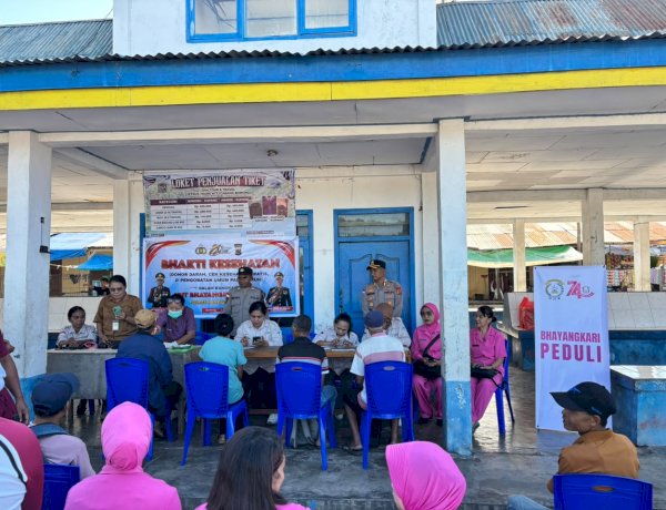 Sambut Hari Bhayangkara Ke-80, Polres Manggarai Timur Berikan Layanan Kesehatan Gratis kepada Masyarakat