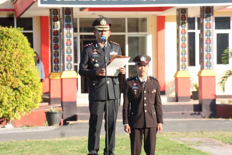 Melalui Upacara Hari Lahir Pancasila 2026, Polres Manggarai Timur Kokohkan Nilai-Nilai Persatuan
