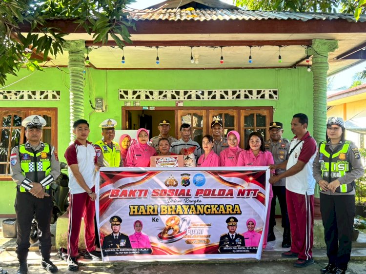 Anjangsana HUT Bhayangkara Ke-80, Polres Manggarai Timur Berikan Perhatian kepada Purnawirawan Polri