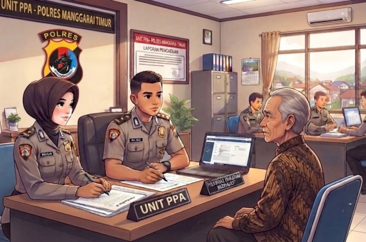 Polres Manggarai Timur Fasilitasi Rencana Penyelesaian Dugaan Tindak Pidana Perzinaan Melalui Restorative Justice.