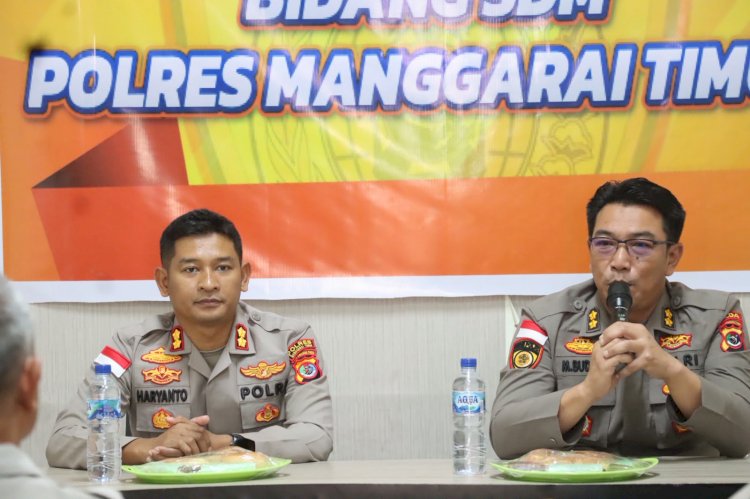Supervisi Biro Sdm Polda NTT Di Polres Manggarai Timur Berlangsung Aman Dan Lancar