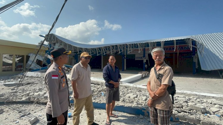 Pasca Gempa Magnitudo 7,7, Polres Manggarai Timur Intensifkan Pendataan Kerusakan dan Pemantauan Wilayah